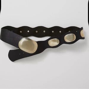 NEW Free People Yoko Hip black and silver Belt size L